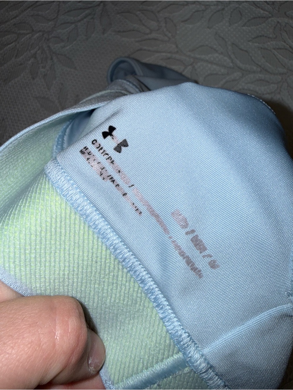 Under Armour (Medium) Blue/Green Compression Sports Bra - Picture 2 of 4
